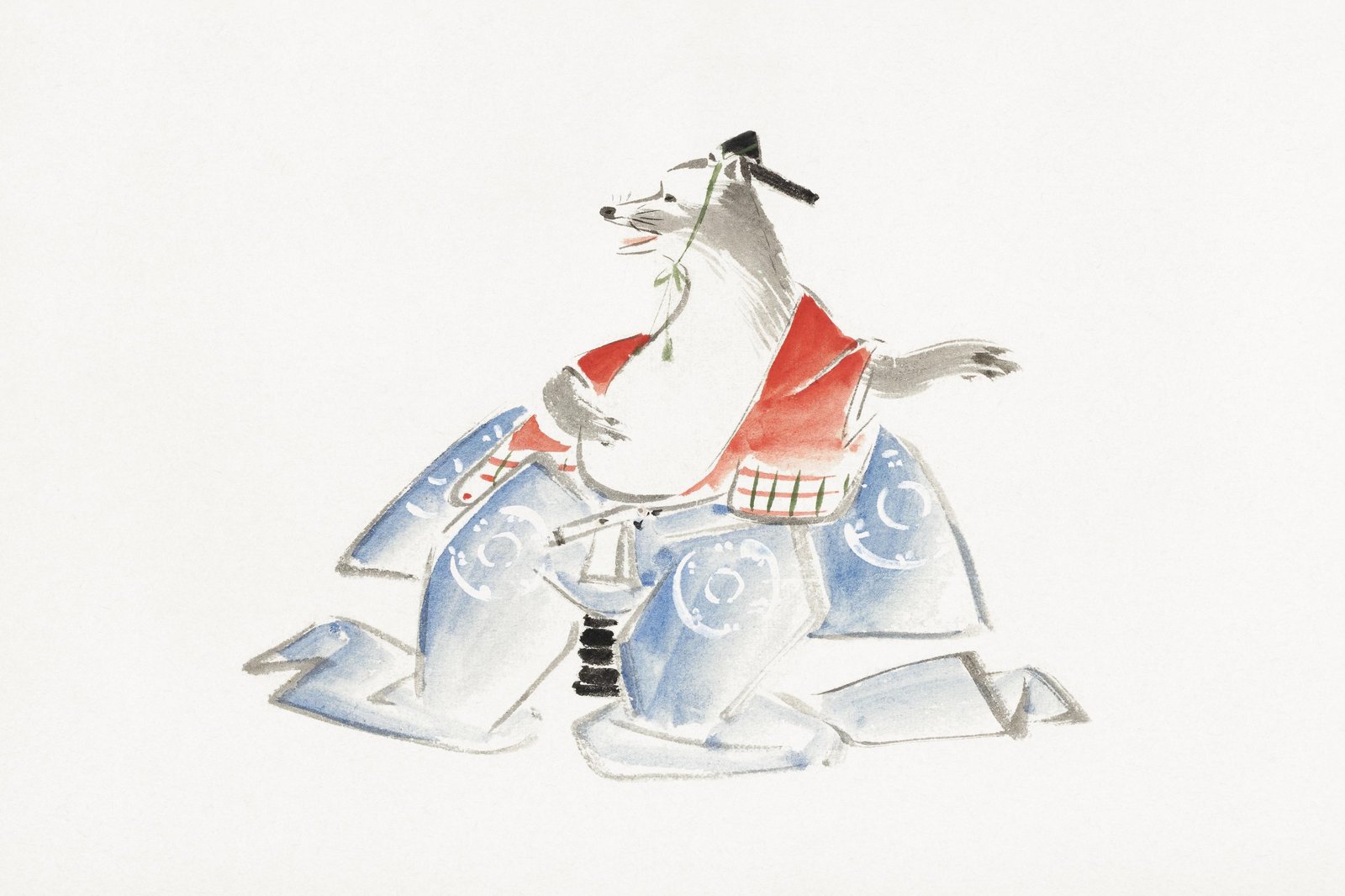 Enchanting Fox in Kimono Wall Art