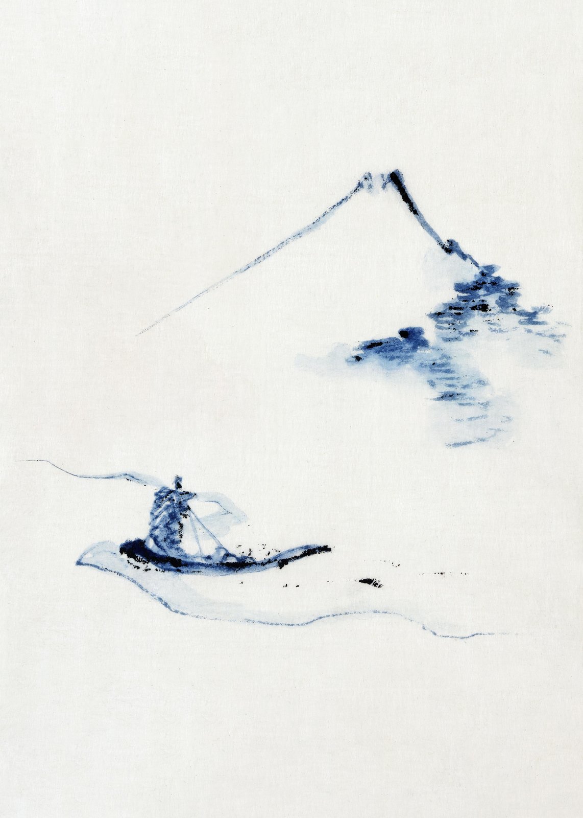 Zen Serenity Mountain & Boat Wall Art
