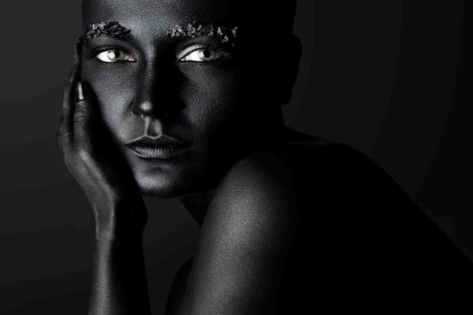Mystic Black Face Luxury Wall Art Wall Art