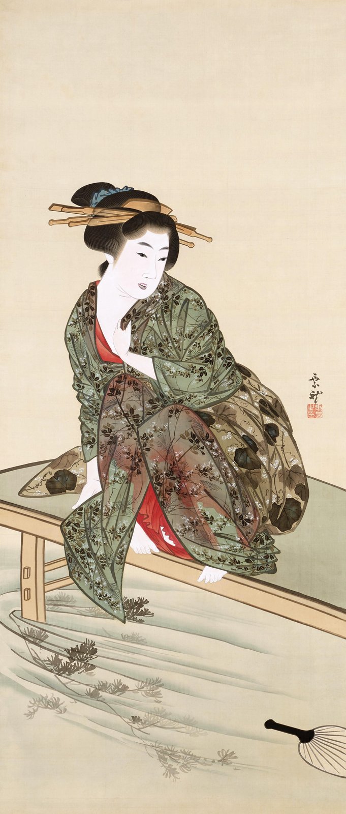 Serene Geisha Garden Wall Art