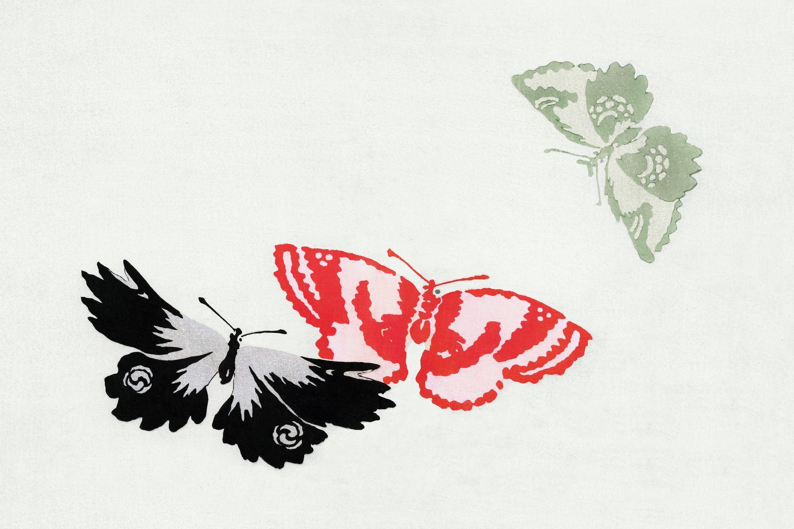 Vibrant Butterfly Trio Wall Art