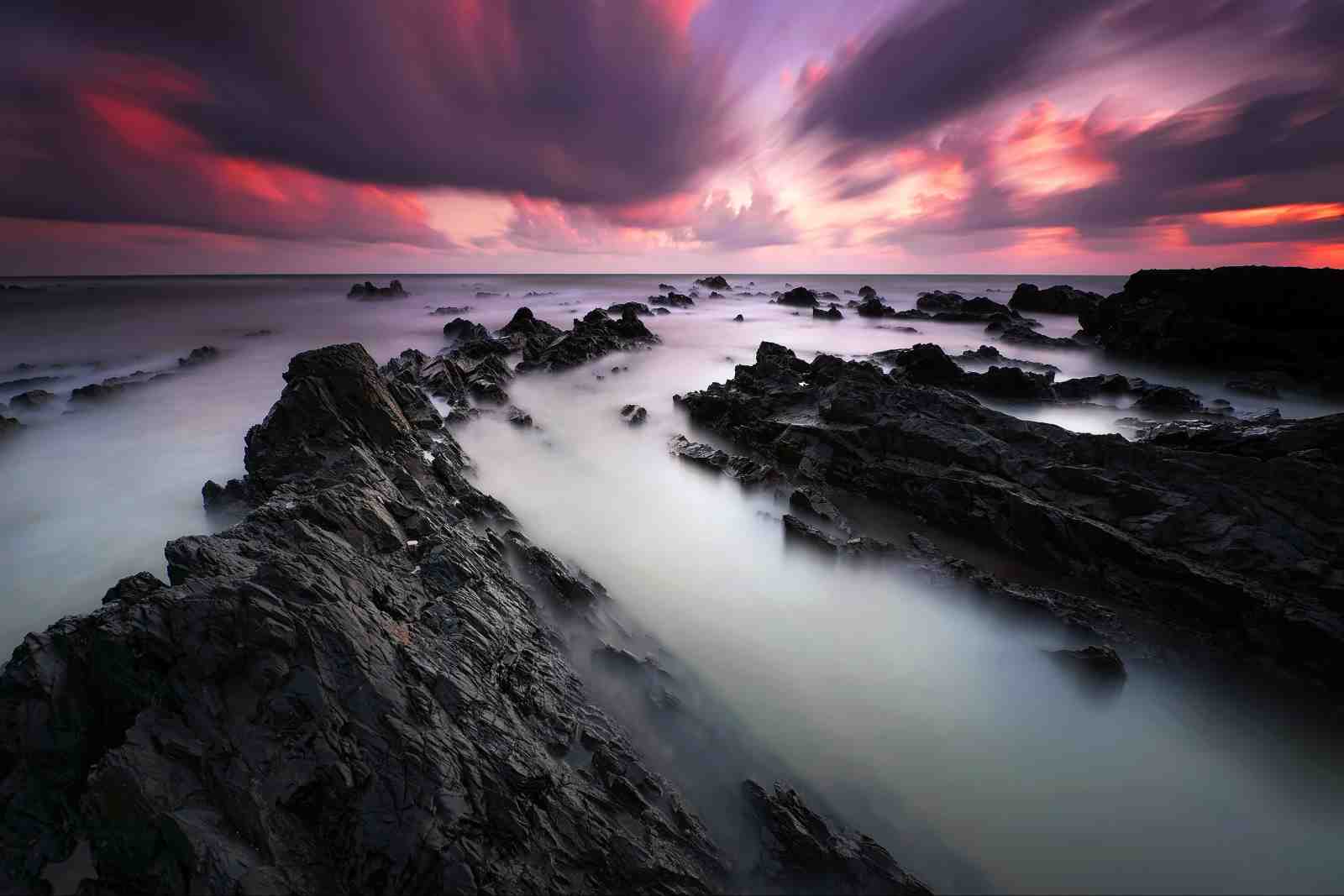 Dramatic Coastal Sunset Wall Art