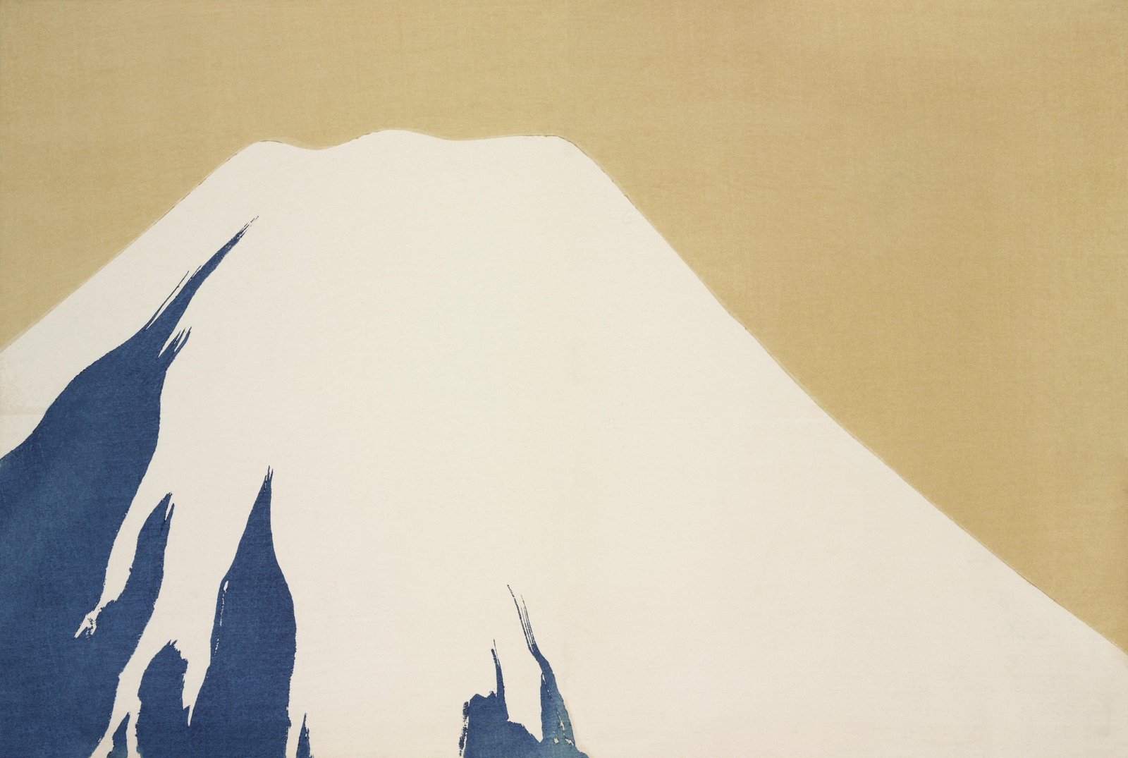 Serene Fuji Abstract Mountain Wall Art