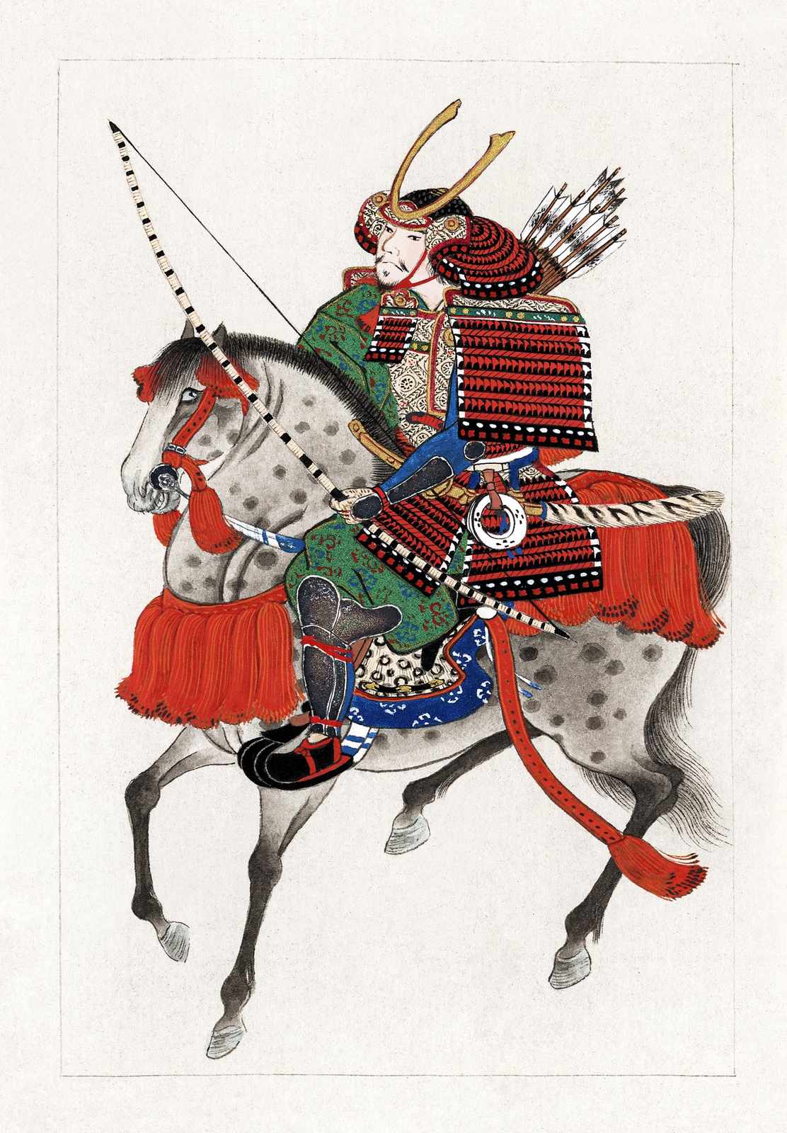 Samurai Archer on Horseback Wall Art