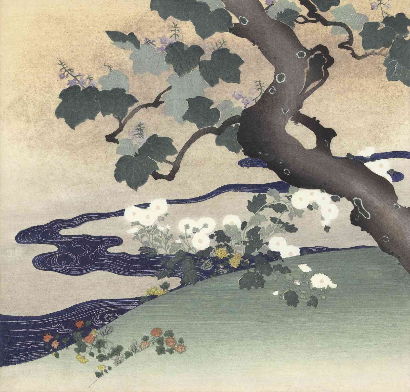 Japanese Floral Nature Wall Art