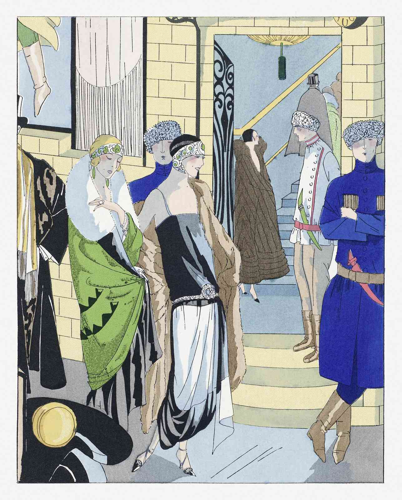 Elegant 1920s Fashion Art Wall Art