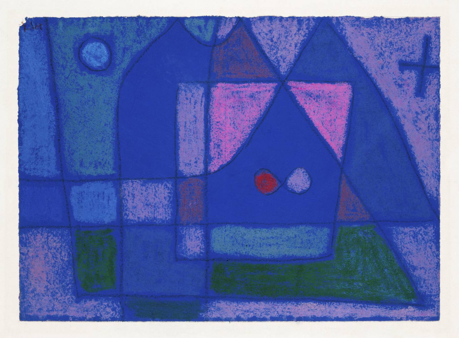 Abstract Blue Geometric Dream Wall Art