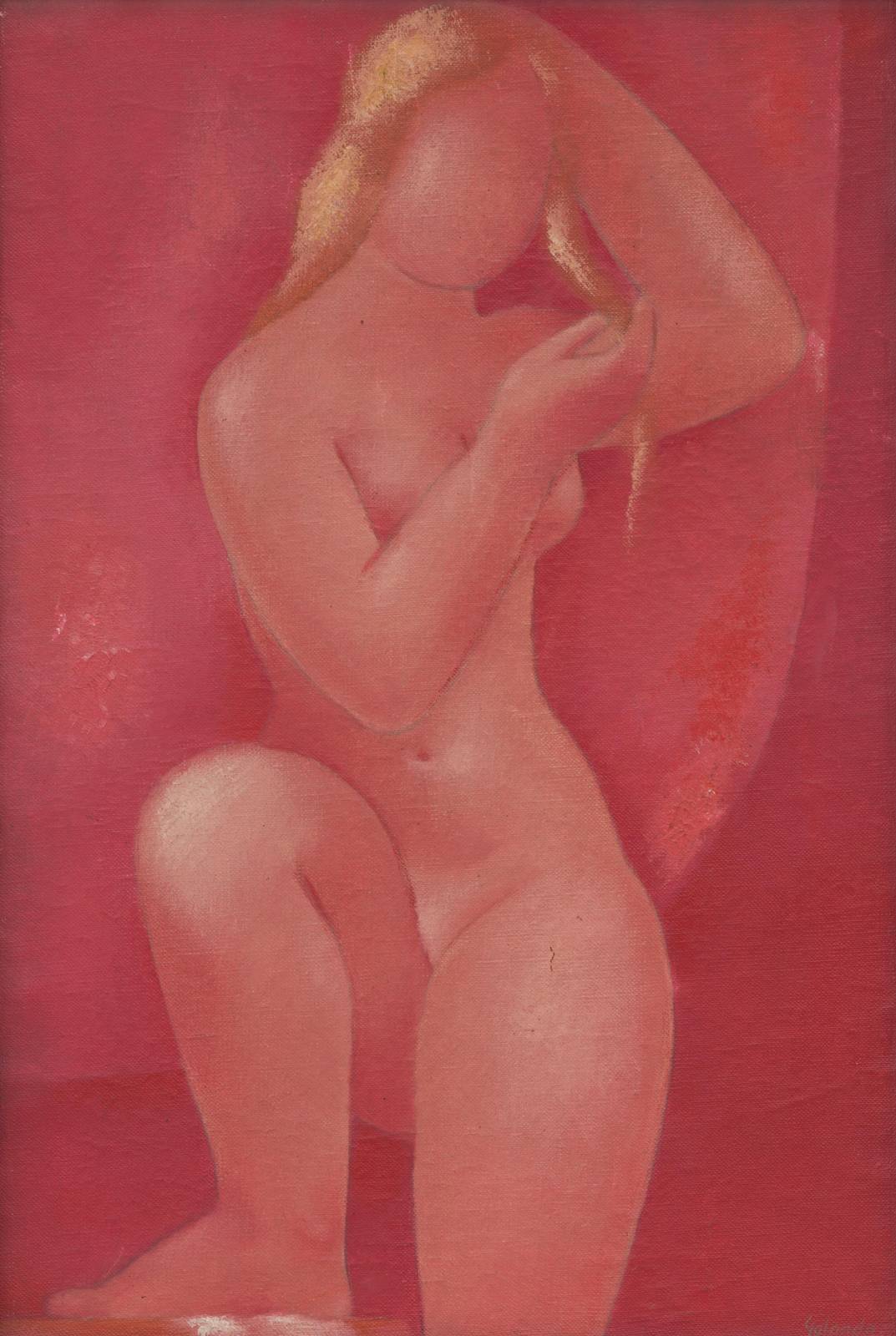 Blush Nude Serenity Pink Wall Art