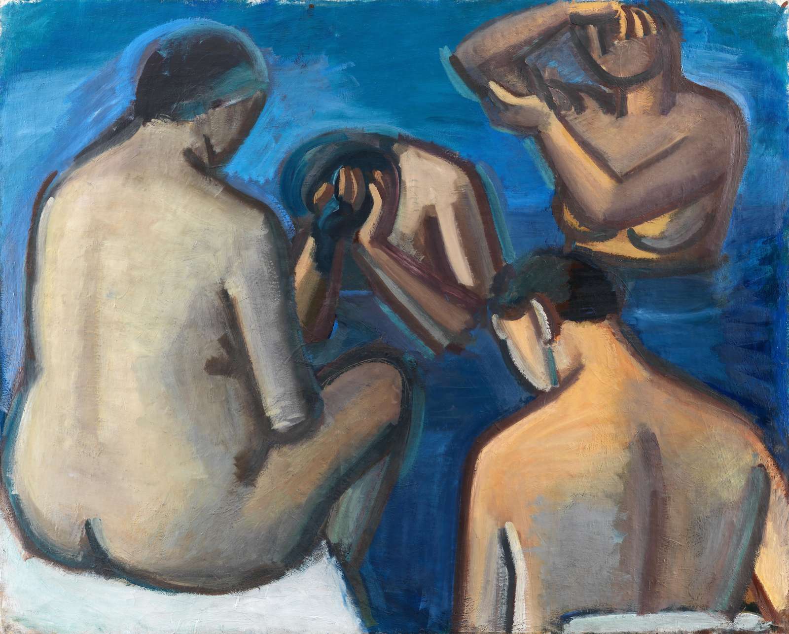 Figurative Nude Gathering Wall Art