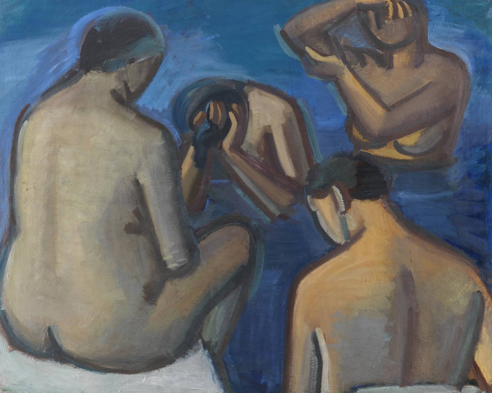 Figurative Nude Group Expressionist Wall Art