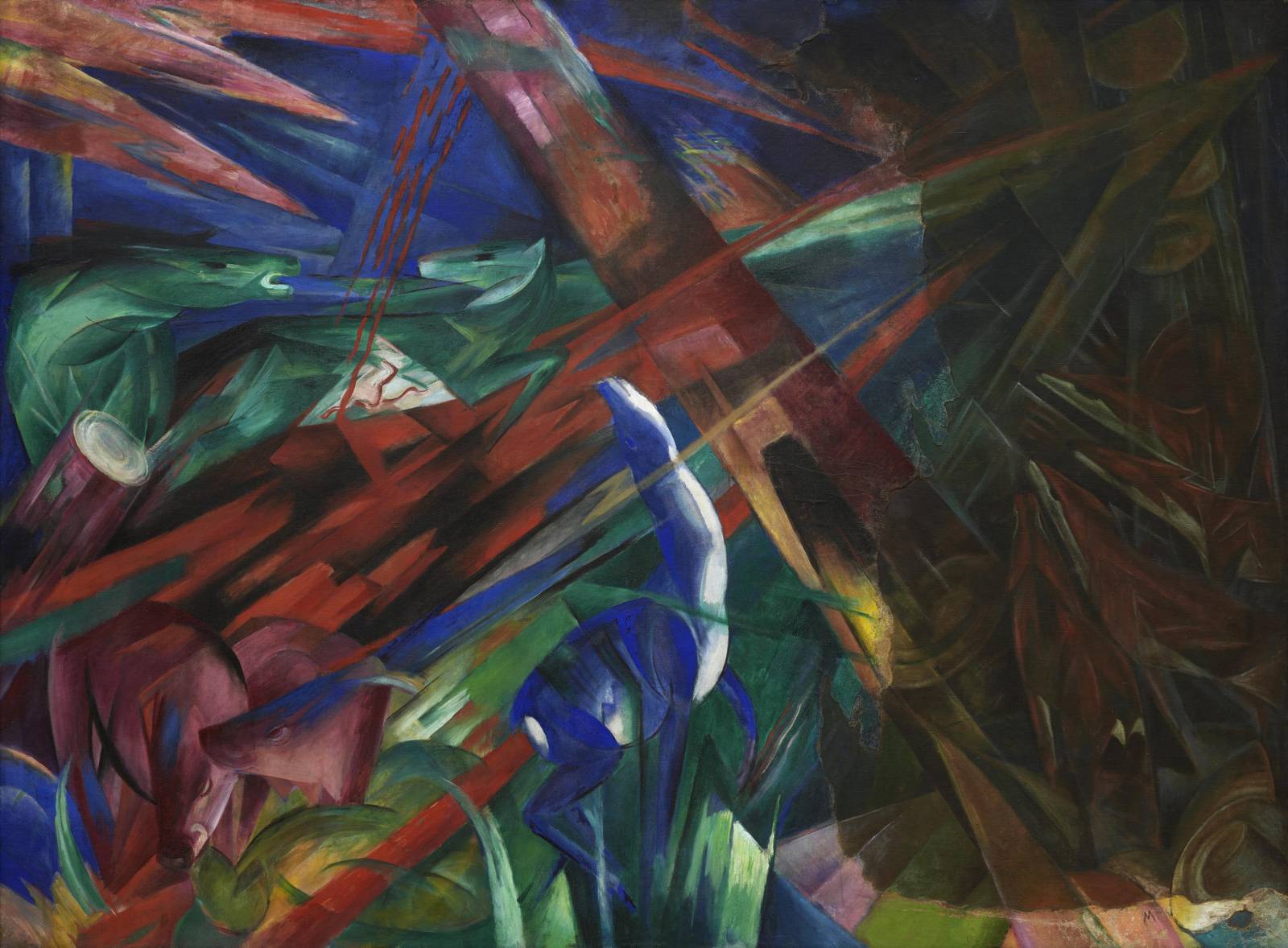 Dynamic Animals Expressionist Art Wall Art