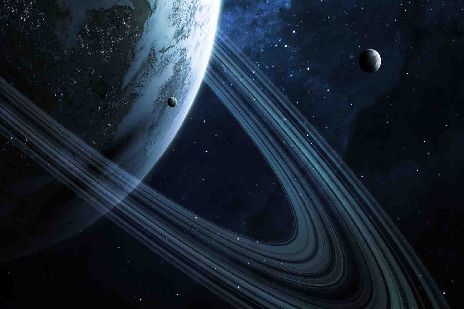Galactic Rings Planet Wall Art