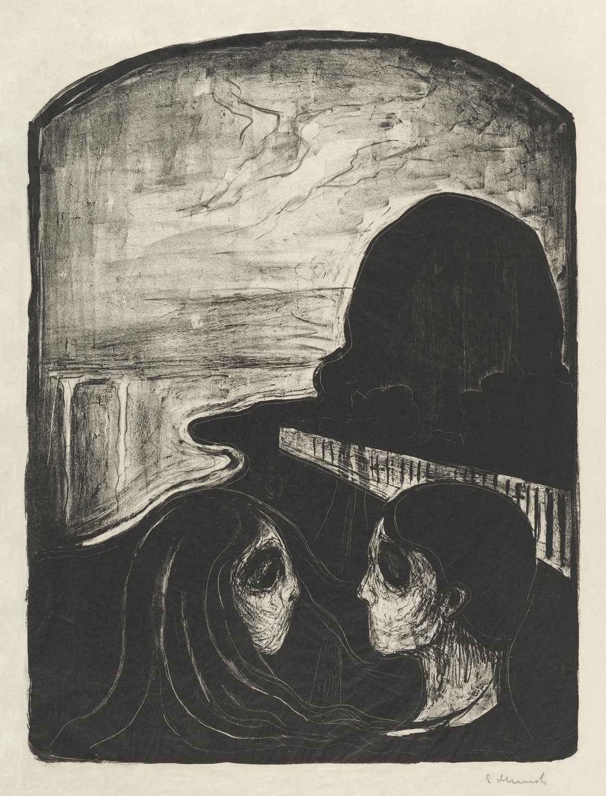 Melancholy Embrace: Anxiety Lovers Wall Art