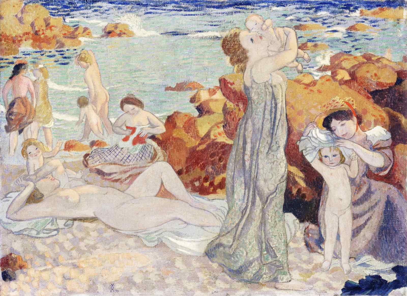 Seaside Serenity Figures Wall Art