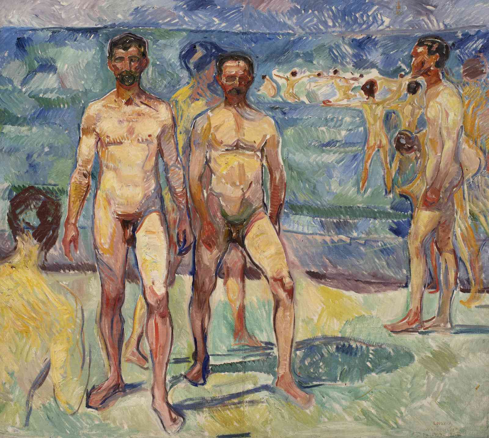 Bathers on the Beach Edvard Munch Wall Art