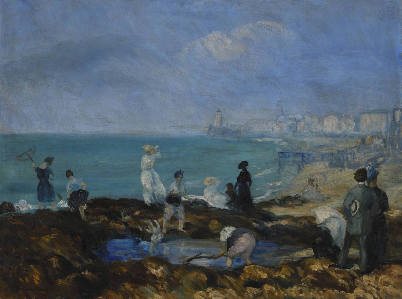 Seaside Leisure Impressionist Wall Art