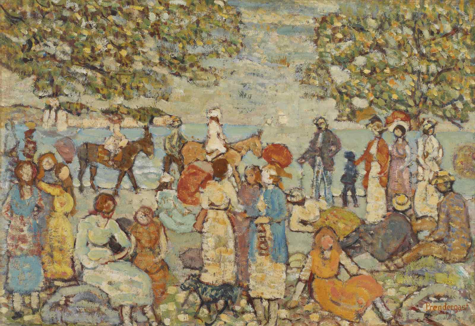 Impressionist Picnic Scene Wall Art