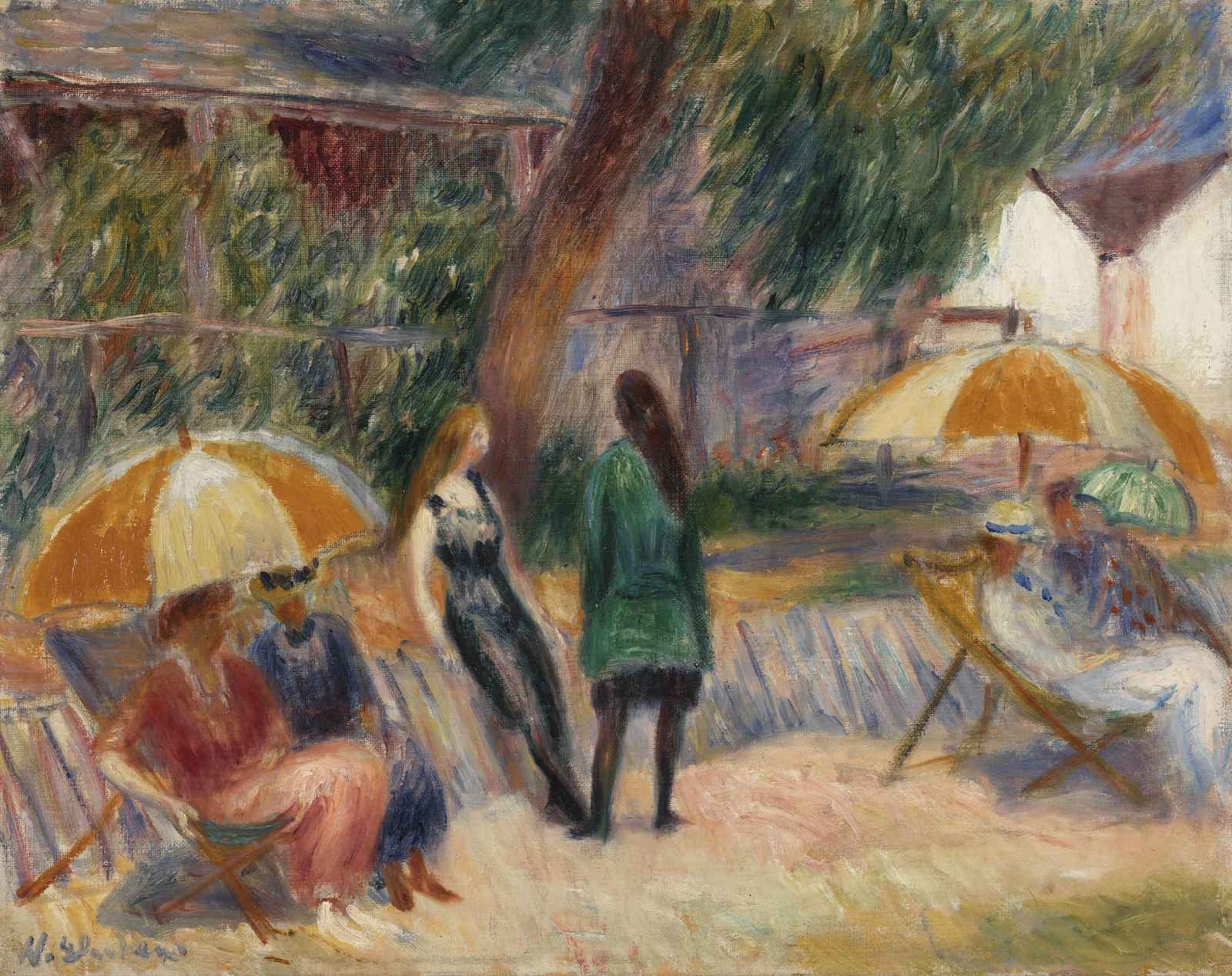 Impressionist Garden Party Wall Art - Summer Ambiance