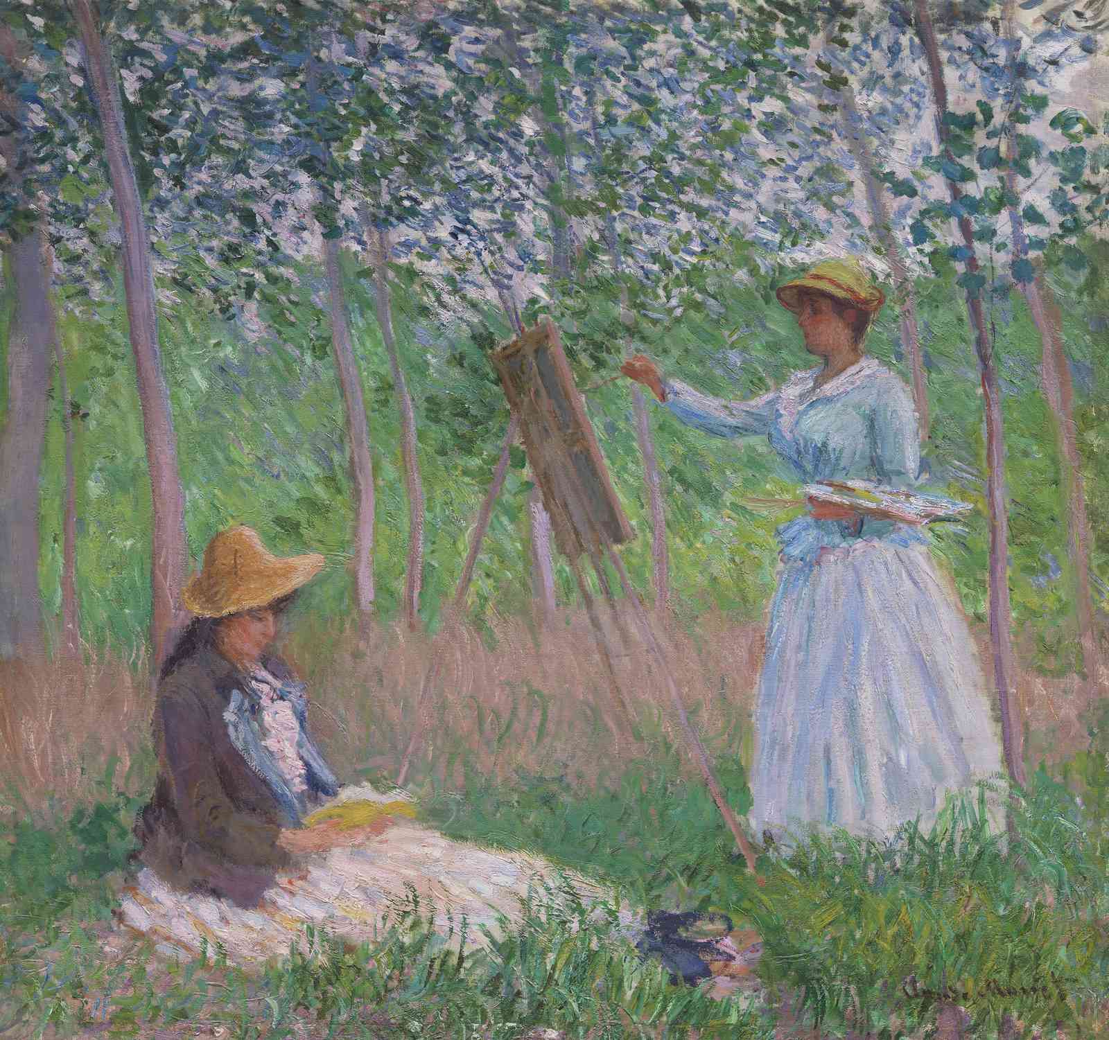 Impressionist Garden Scene Wall Art