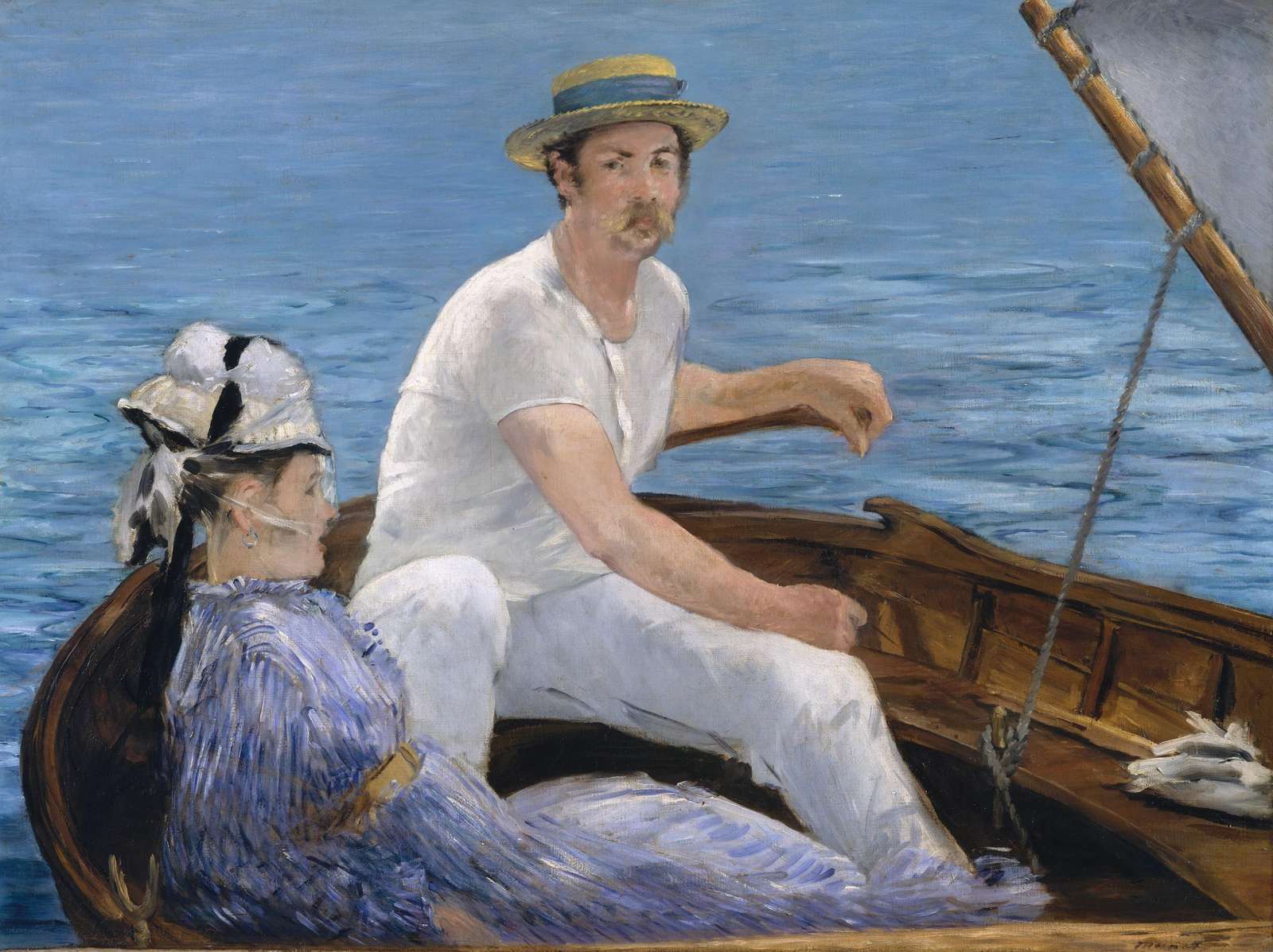 Boating Scene Impressionist Art Wall Art