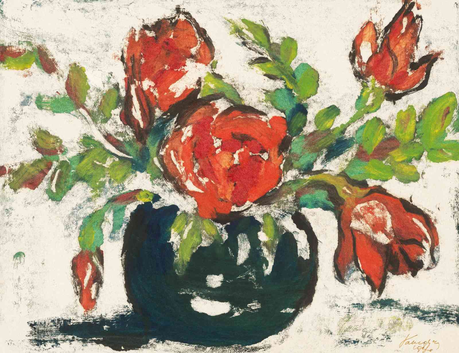 Vibrant Red Roses Bouquet Wall Art
