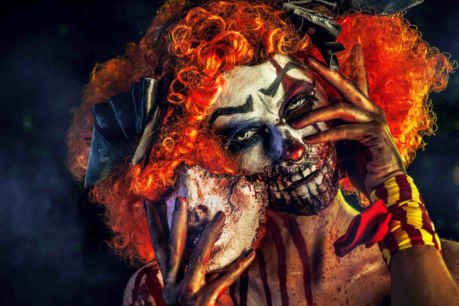 Scary Clown Horror Mask Wall Art