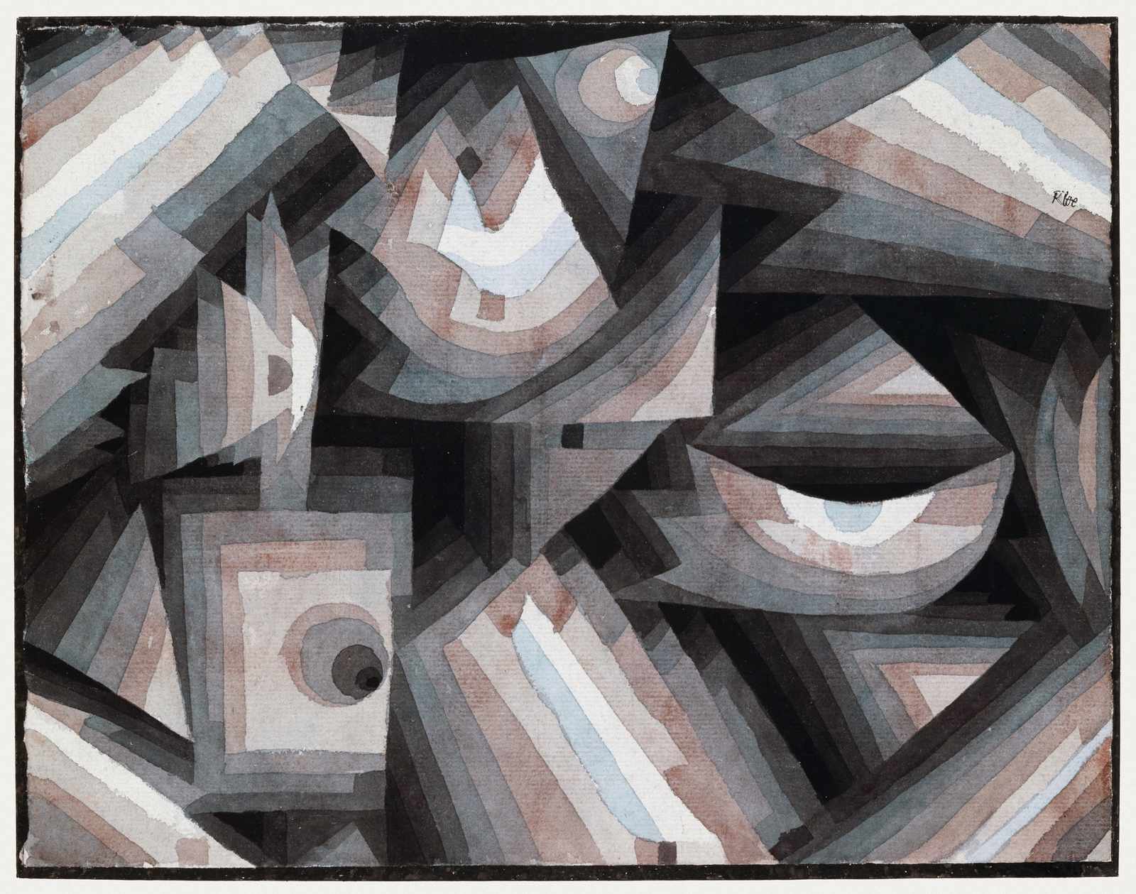 Abstract Geometric Composition Wall Art