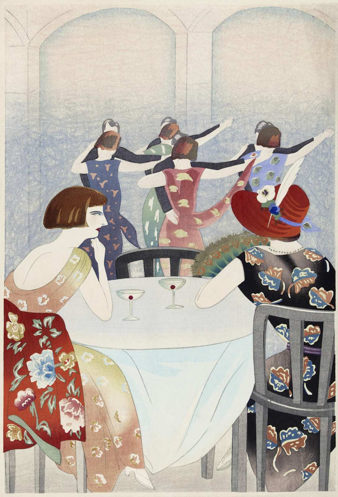 Art Deco Party Scene Wall Art