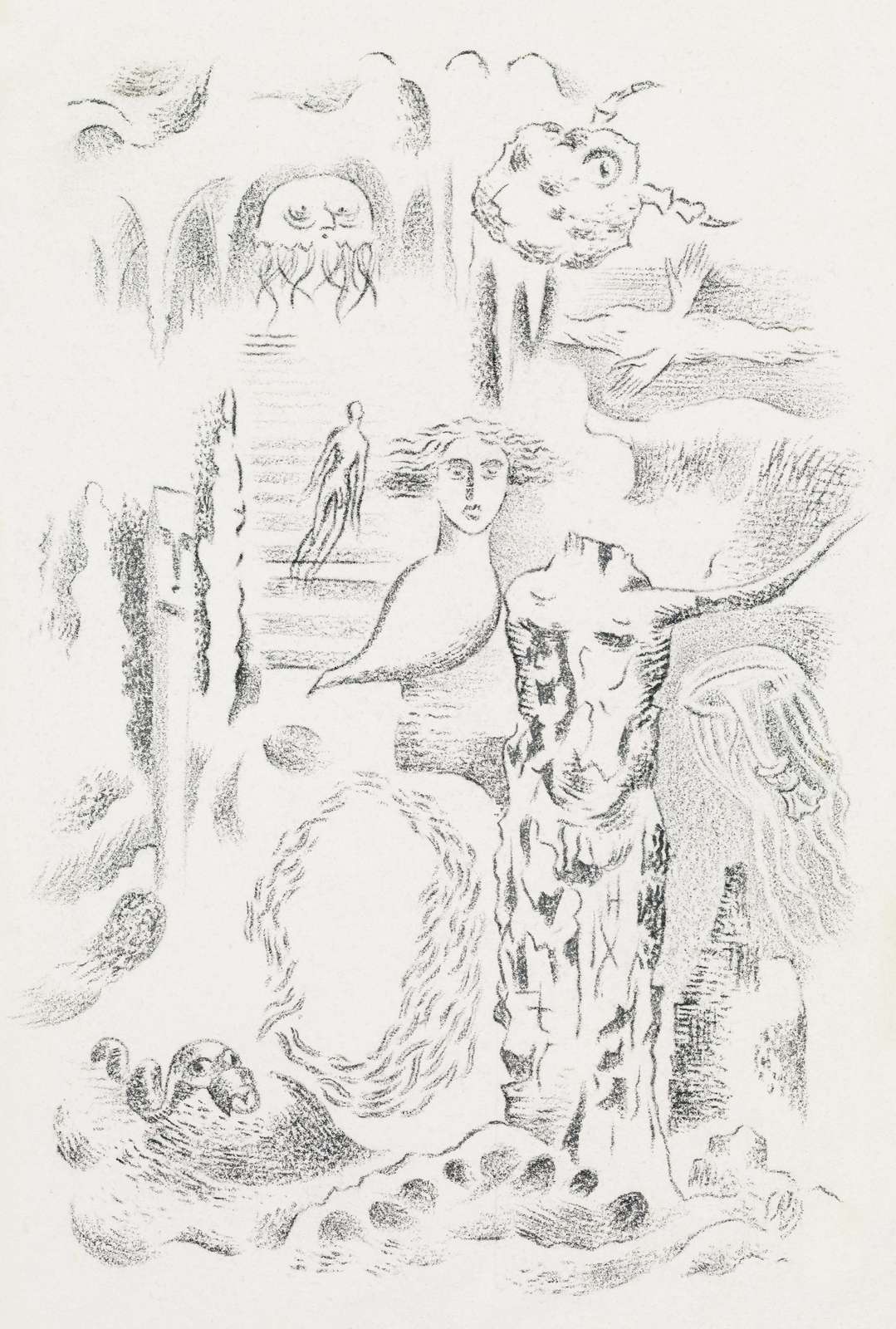 Surreal Dreamscape Pencil Art Wall Art