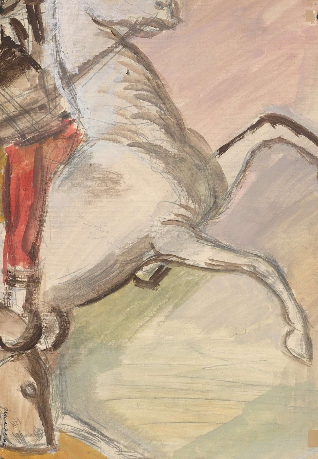 Dynamic Horse Sketch Impressionist Wall Art