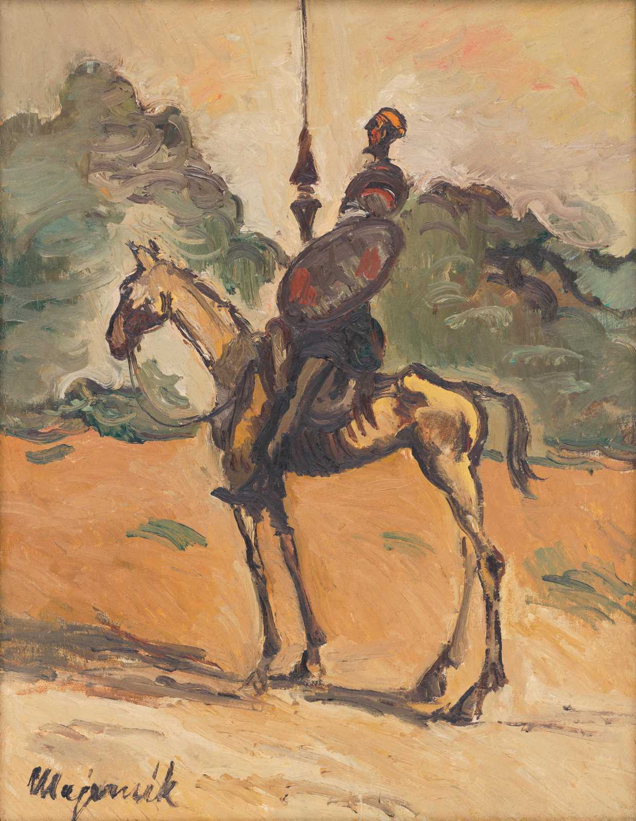 Epic Knight on Horseback Wall Art | Classic Art