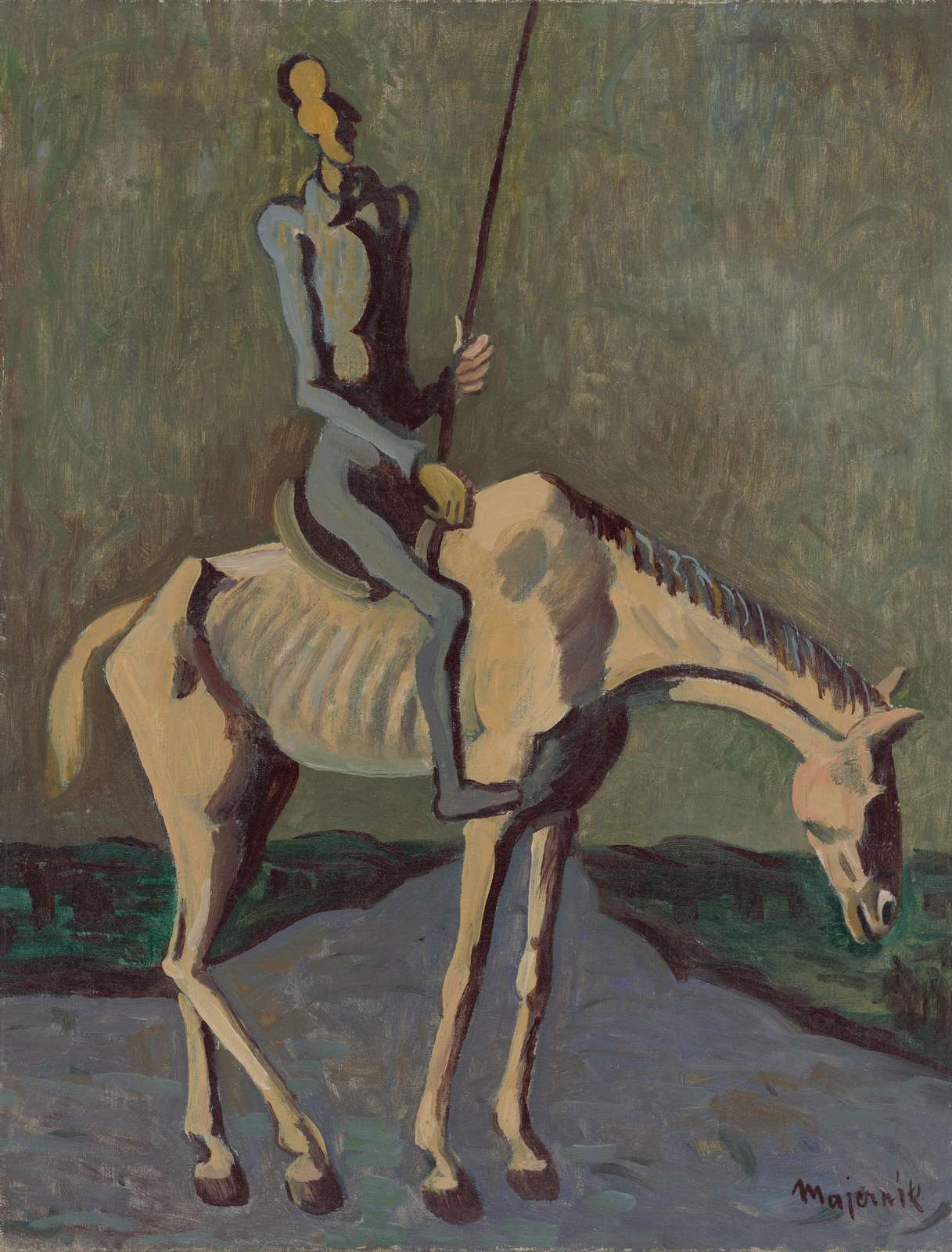Majernik Horse Rider Wall Art | Modern Art Decor