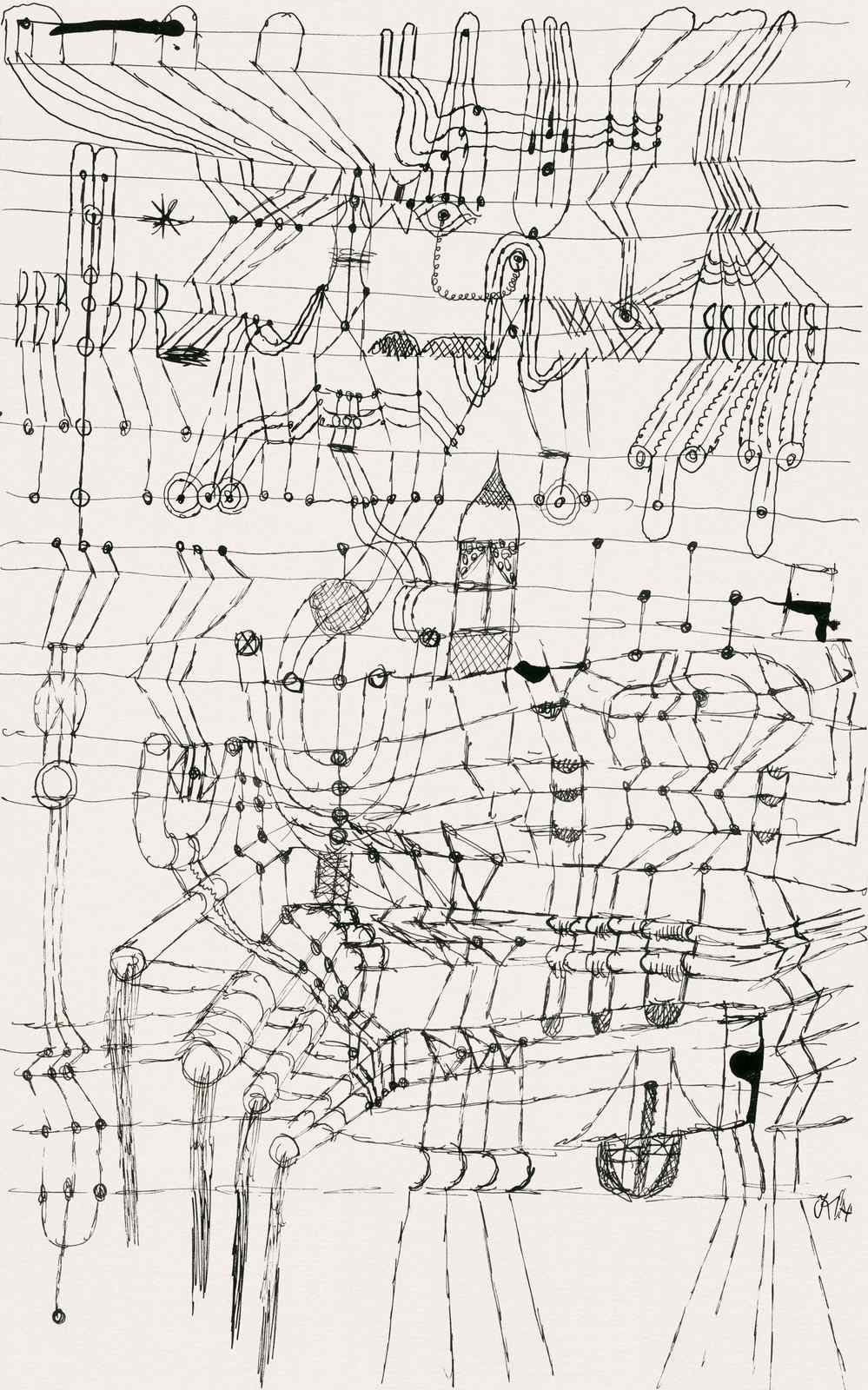 Abstract Line Art Surreal Wall Art