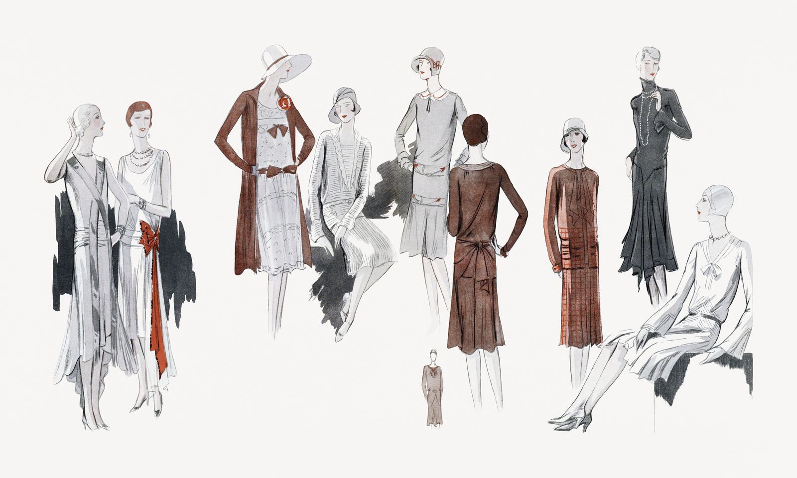 Art Deco Fashion Vintage Glamour Wall Art
