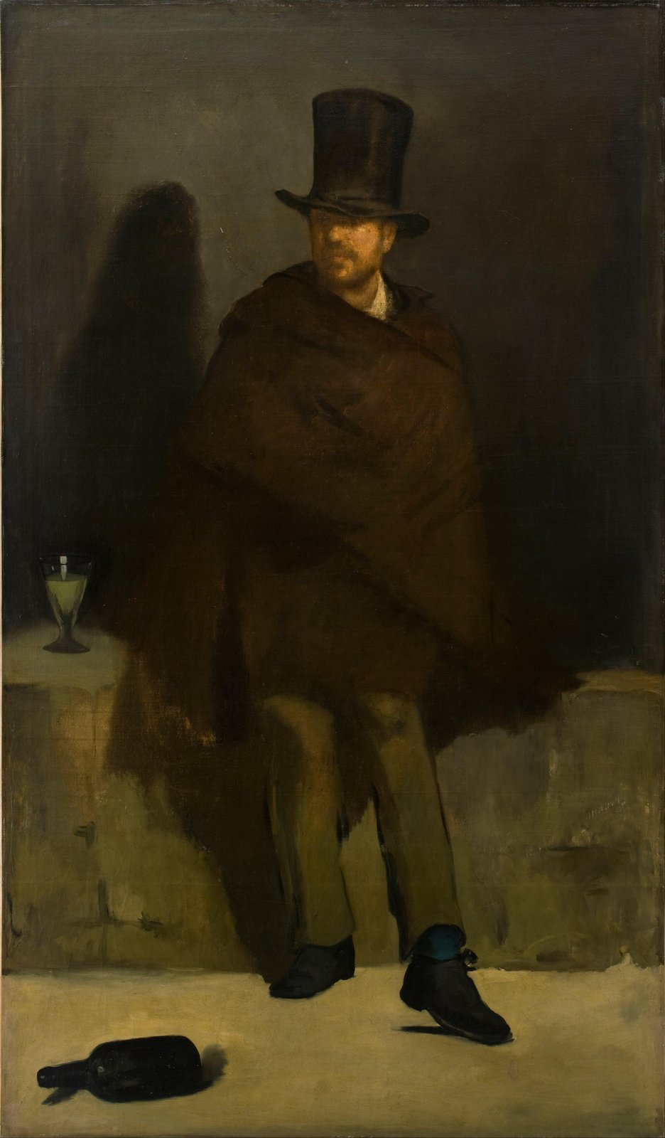 Man in Top Hat Brooding Wall Art