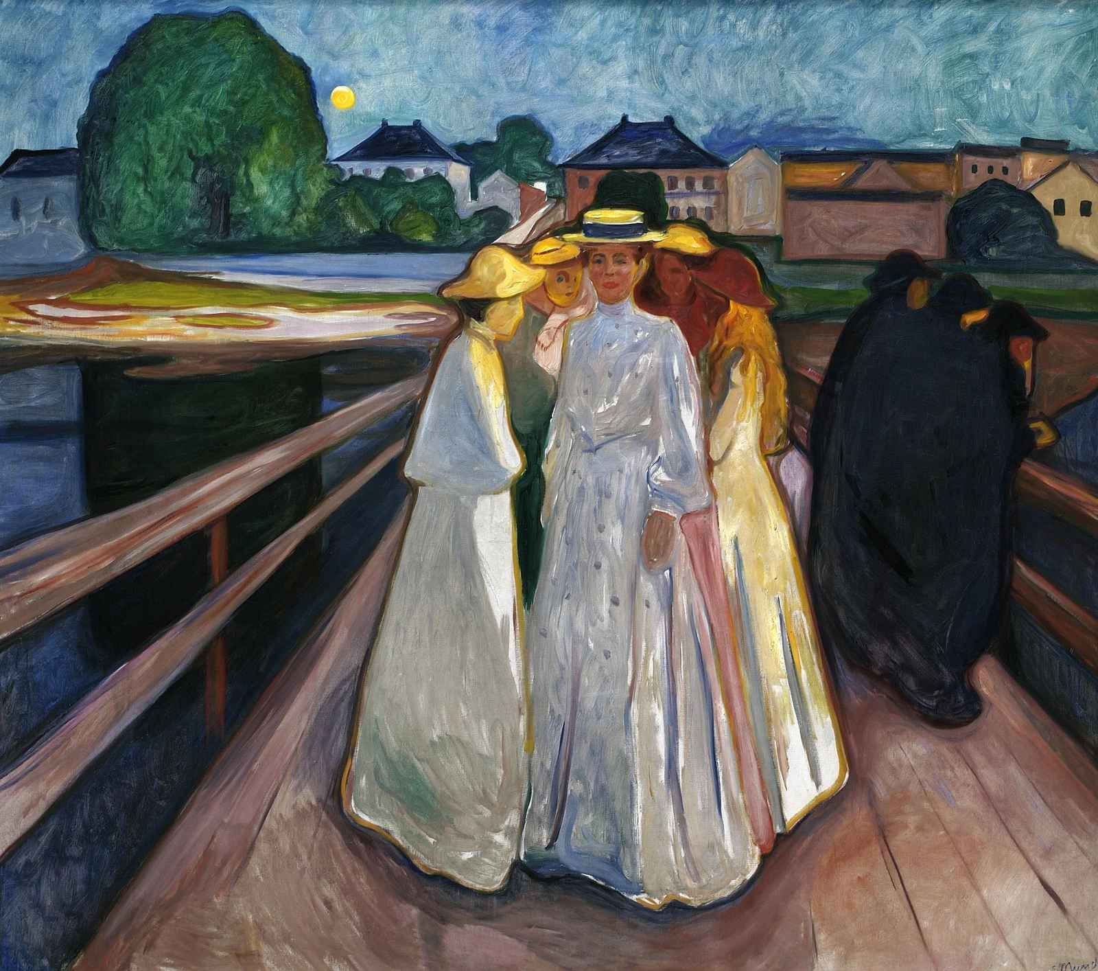 Women on a Bridge Edvard Munch Wall Art