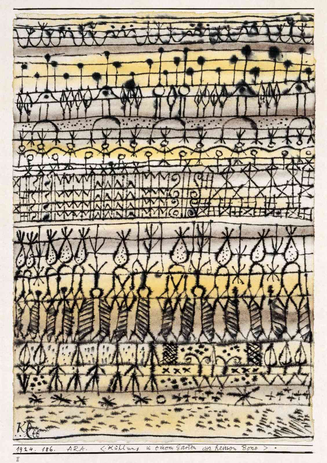 Abstract Folk Art Figures Wall Art