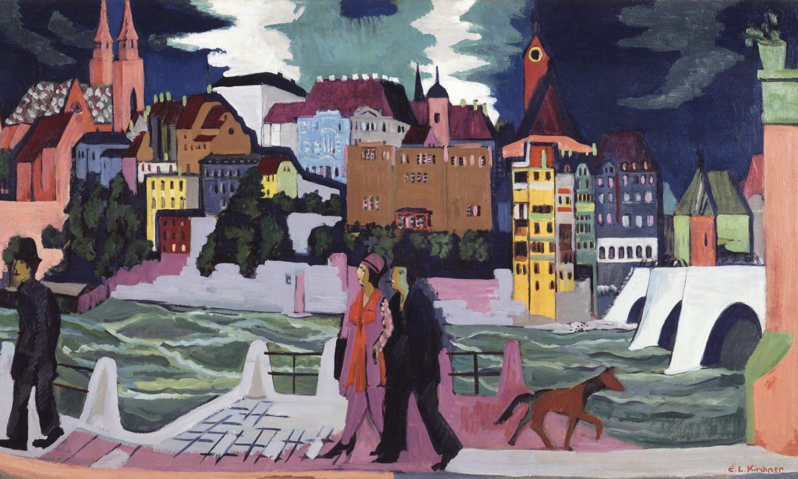 Vibrant Cityscape Kirchner Wall Art