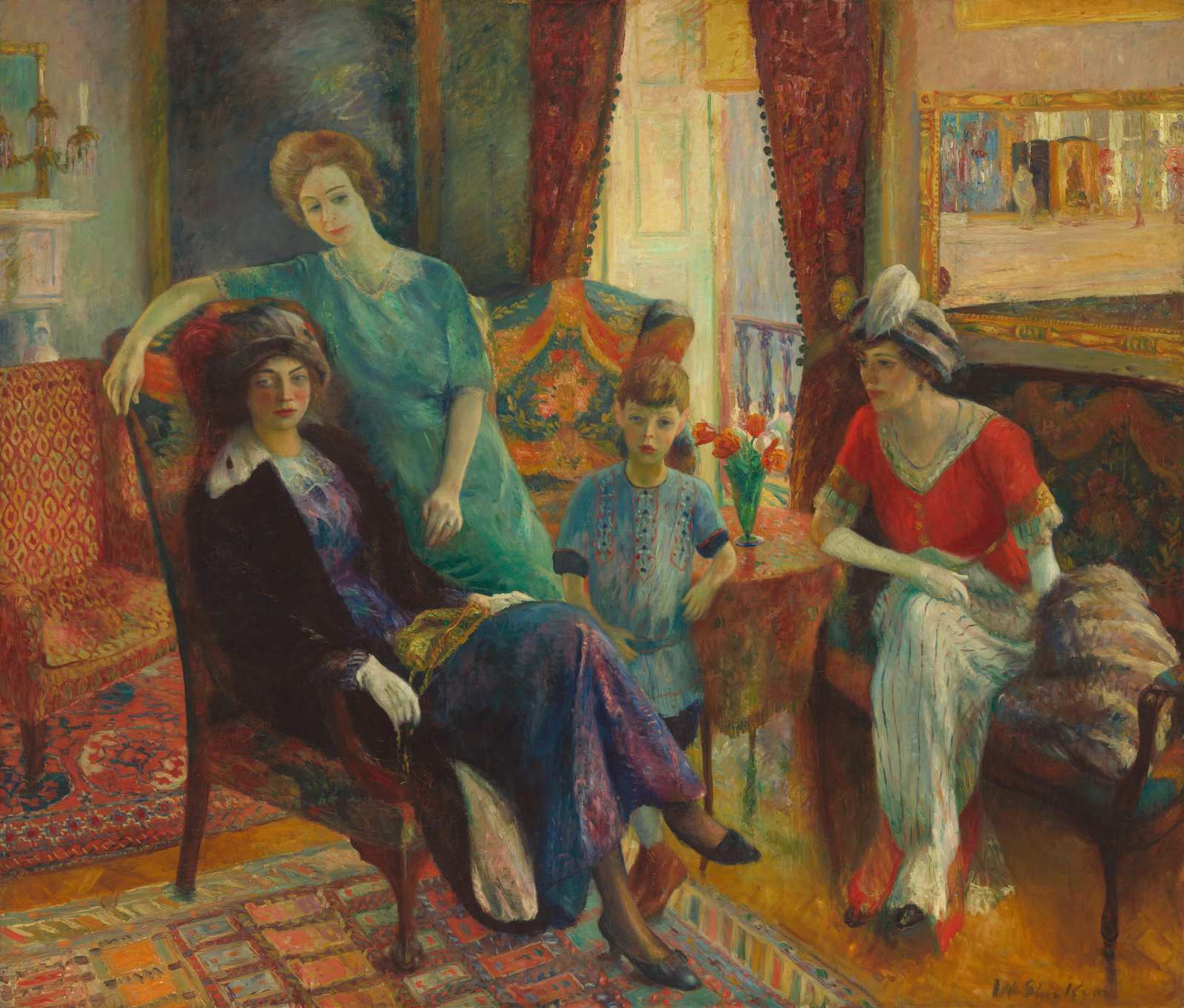 Elegant Family Portrait Wall Art