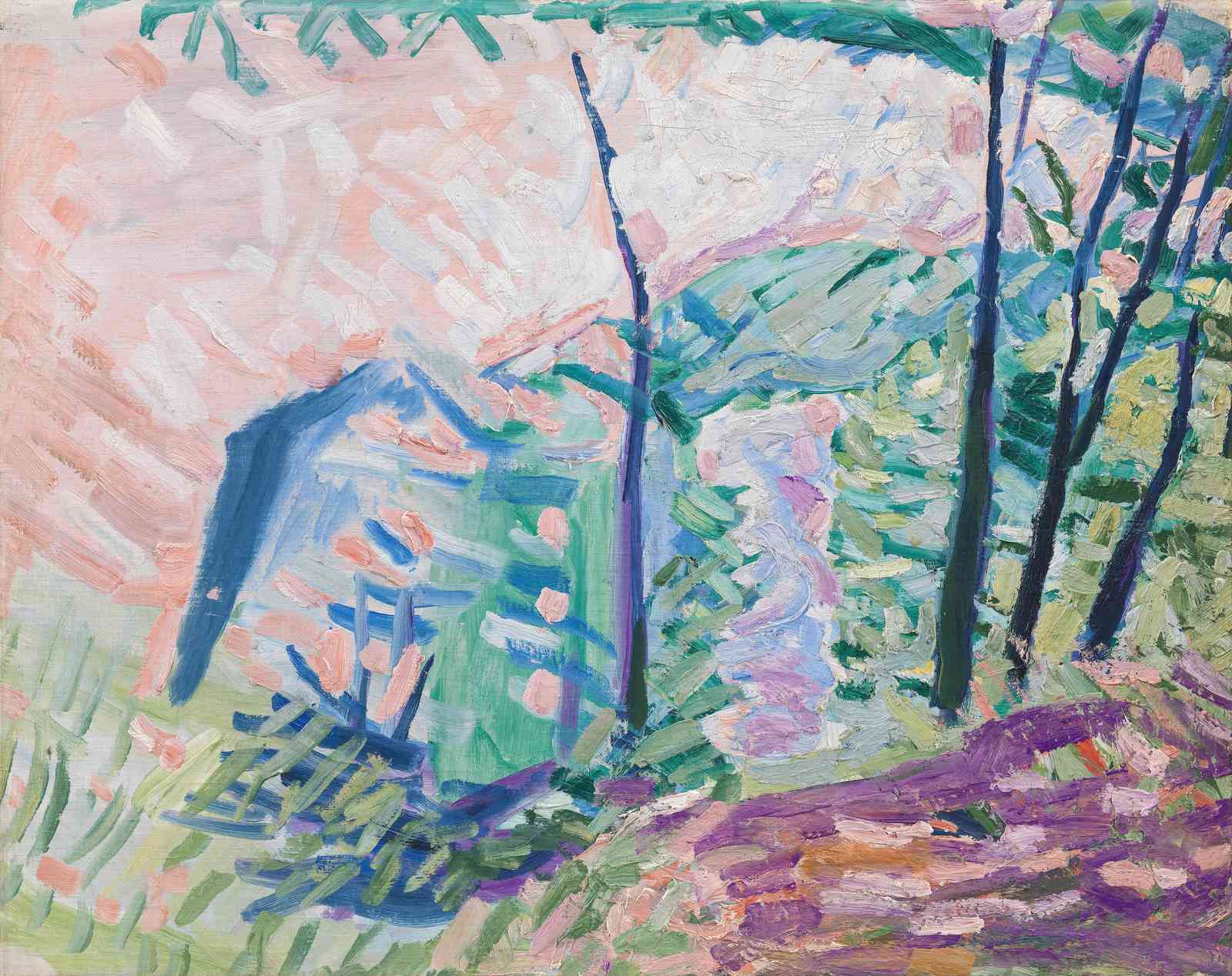 Vibrant Impressionist Landscape Wall Art
