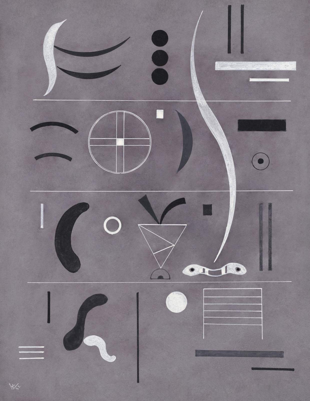 Abstract Geometric Composition Wall Art