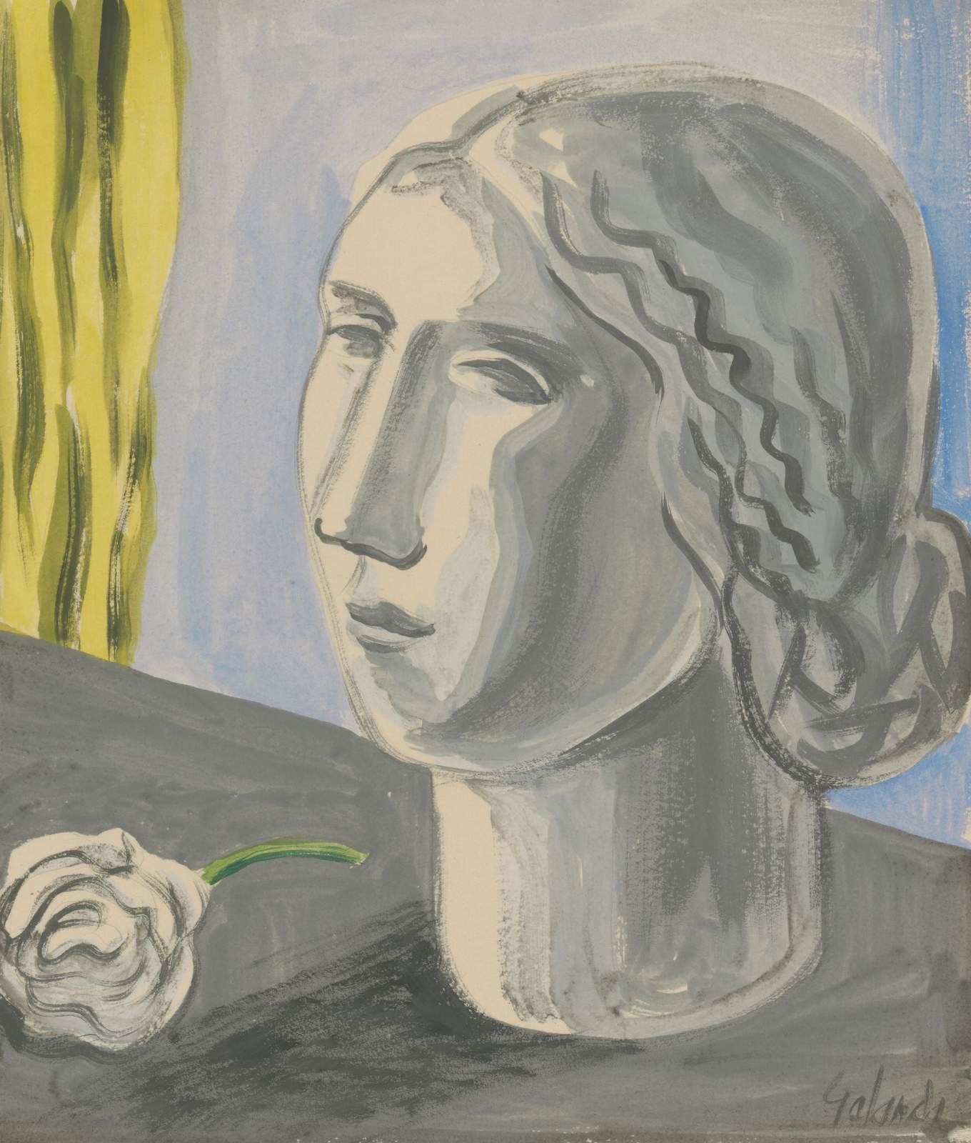 Timeless Sculpture & Rose Wall Art | Fine Art Decor