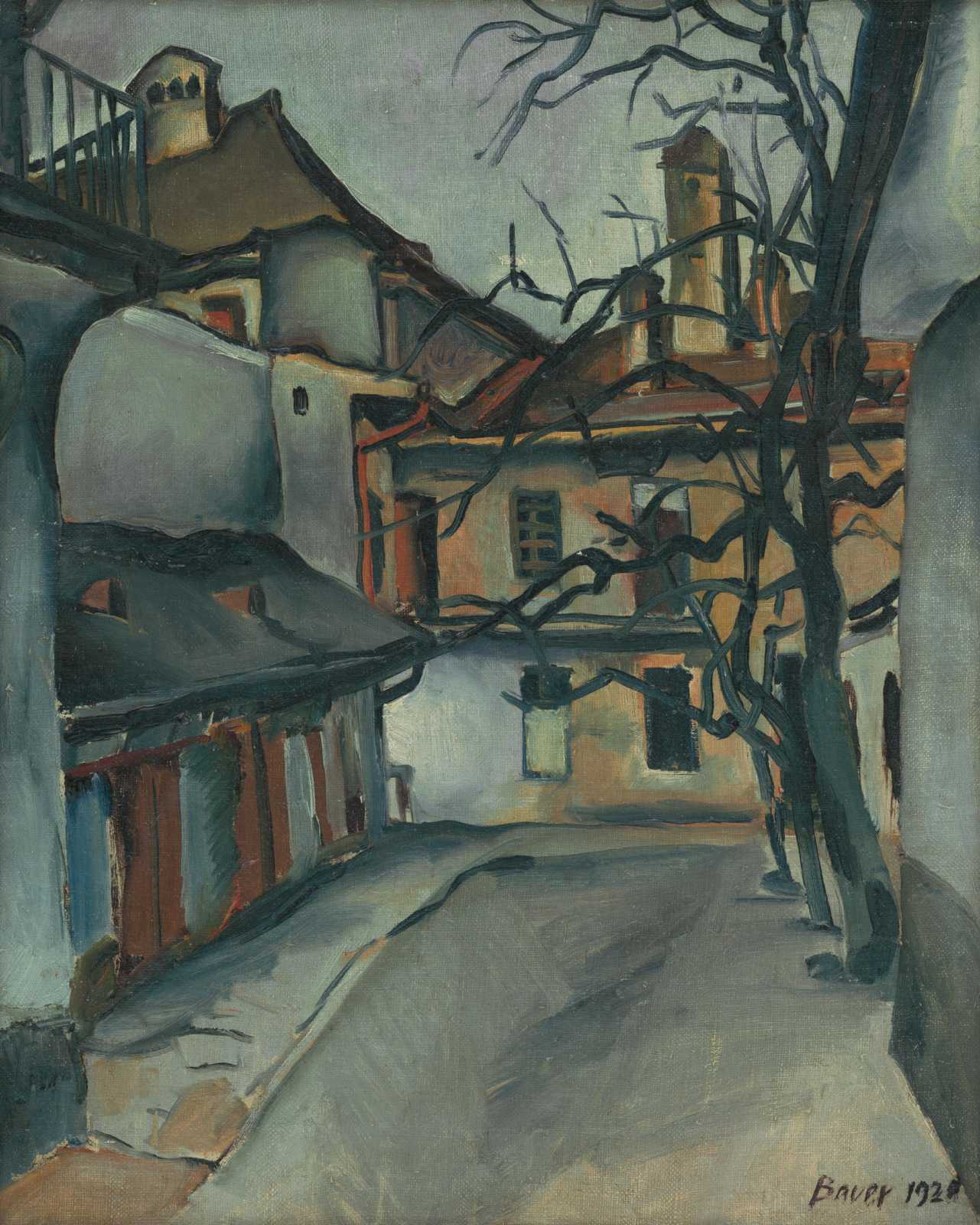 Evocative European Alleyway Art Wall Art