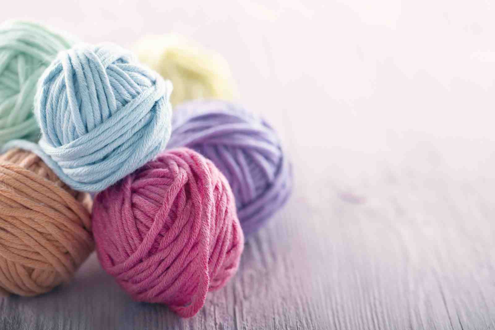 Soft Pastel Yarn Balls Wall Art