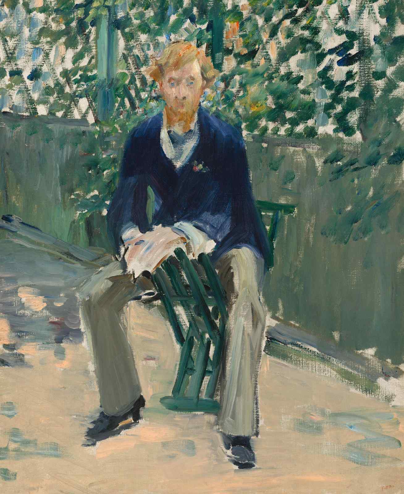 Impressionist Man Portrait Garden Wall Art