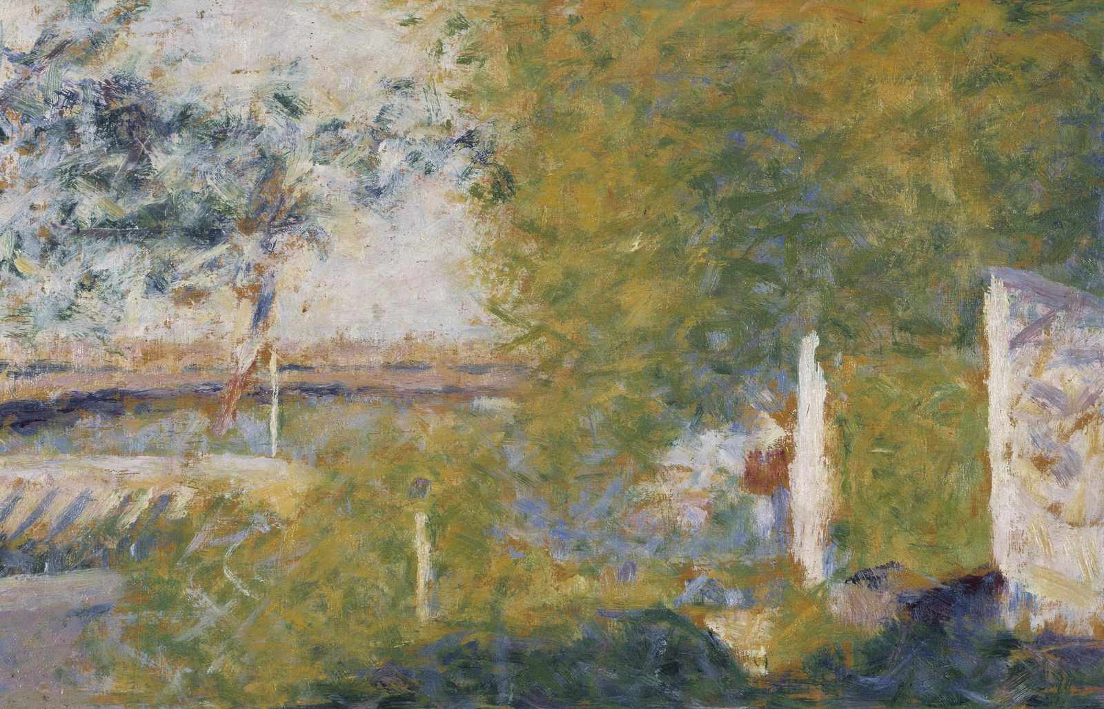 Impressionist Garden Scene Wall Art