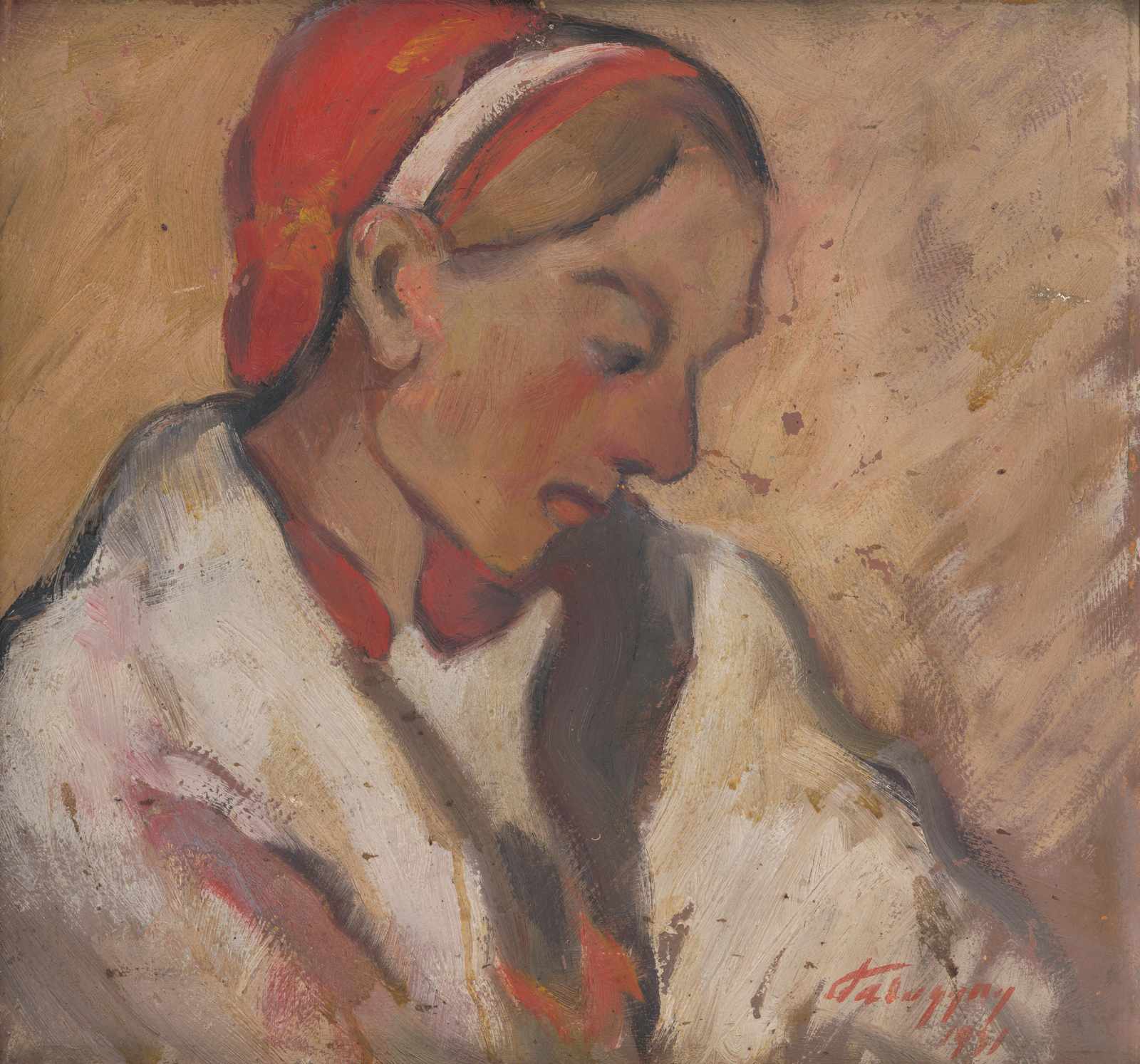 Serene Portrait of a Young Woman Wall Art