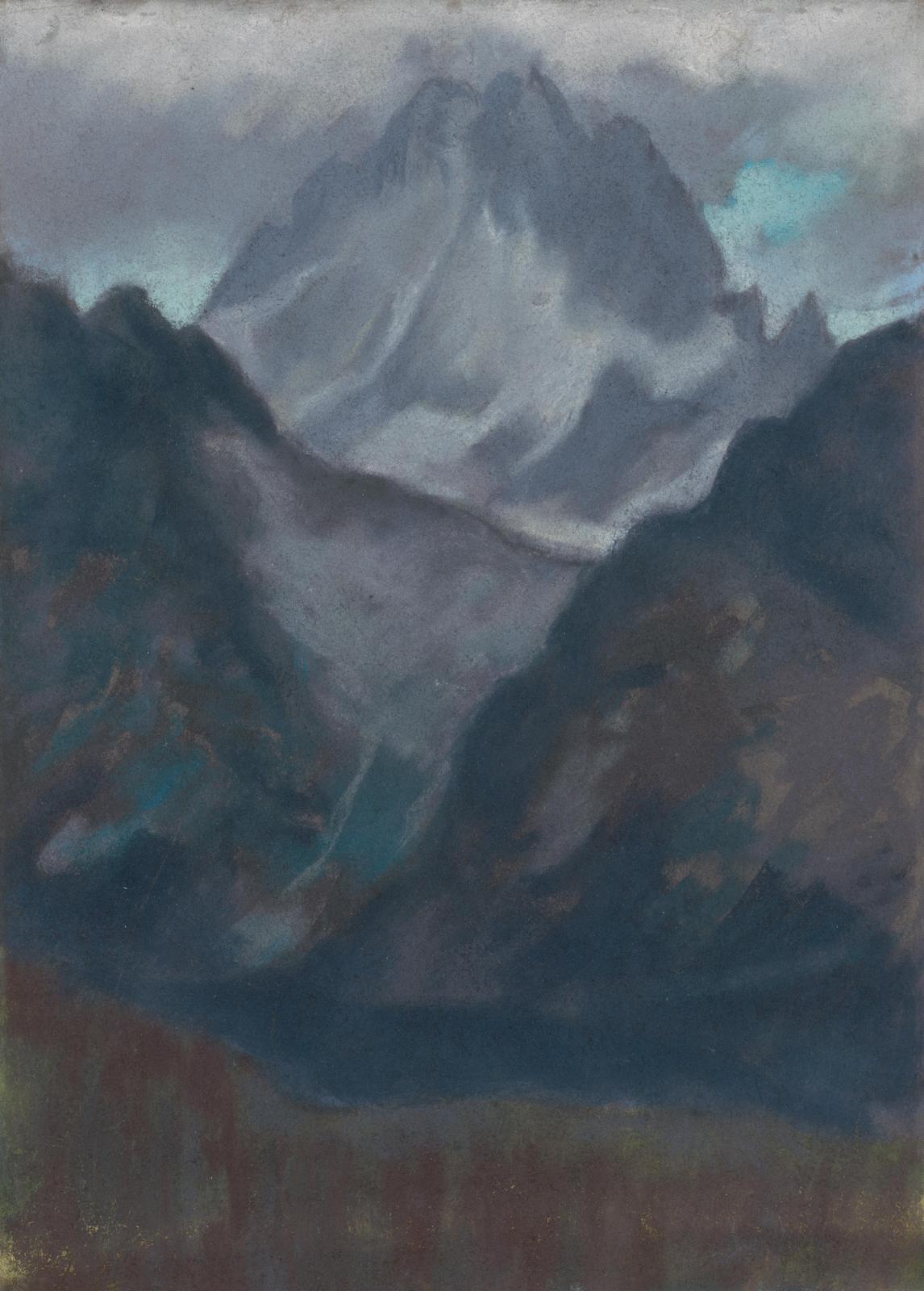 Misty Mountain Landscape Wall Art
