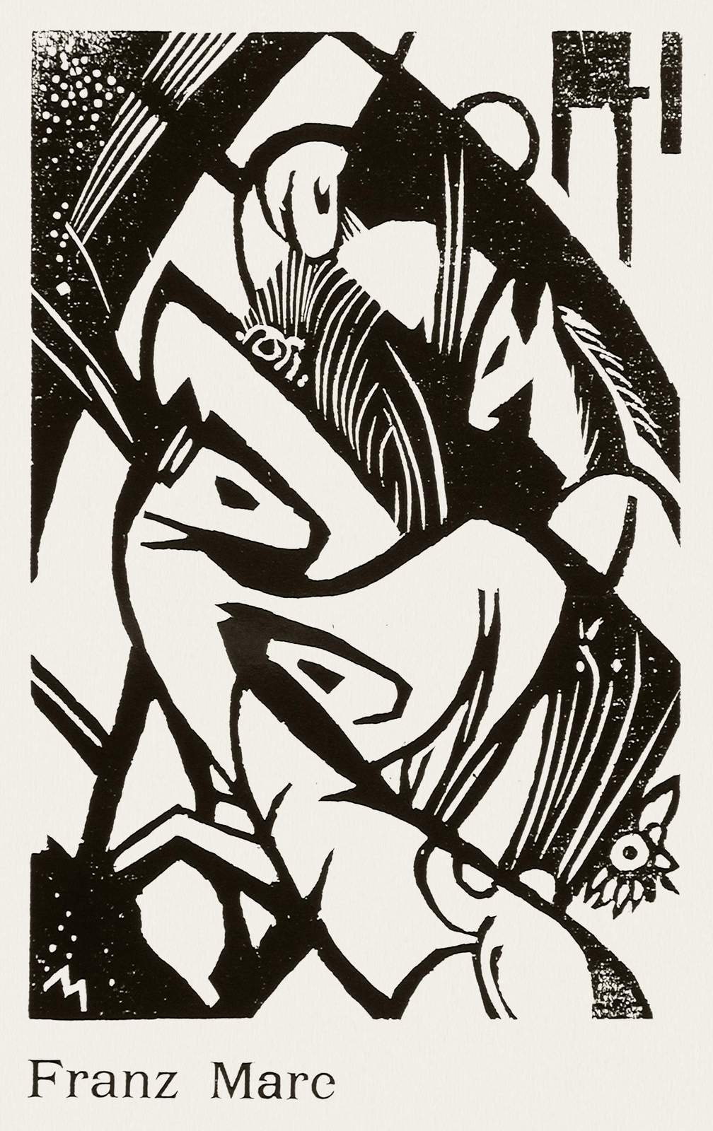 Franz Marc Horse Modern Art Wall Art