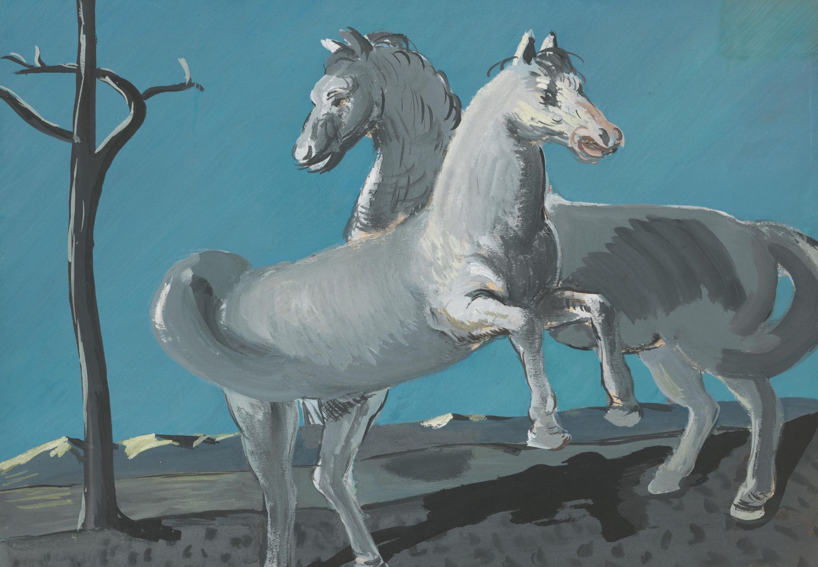 Majestic Equine Duo Horse Art Wall Art